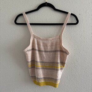 STORIA Knit Striped Tank Top Size Large